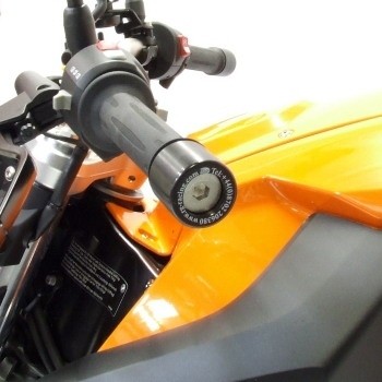 Závaží R&G Racing do řidítek pro motocykly BMW F800R ('09-), černá (pár)